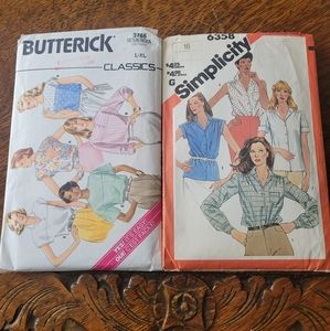 Vintage Butterick and Simplicity Women's Fashion Sewing Patterns